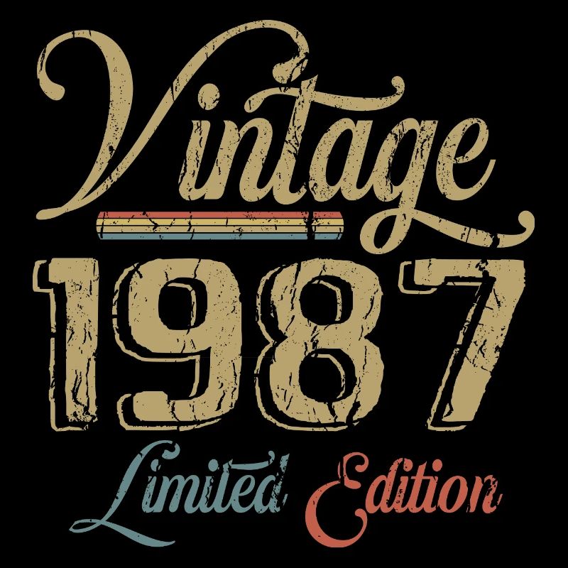 Vintage 1987 Édition limitée Naissance Année 1987