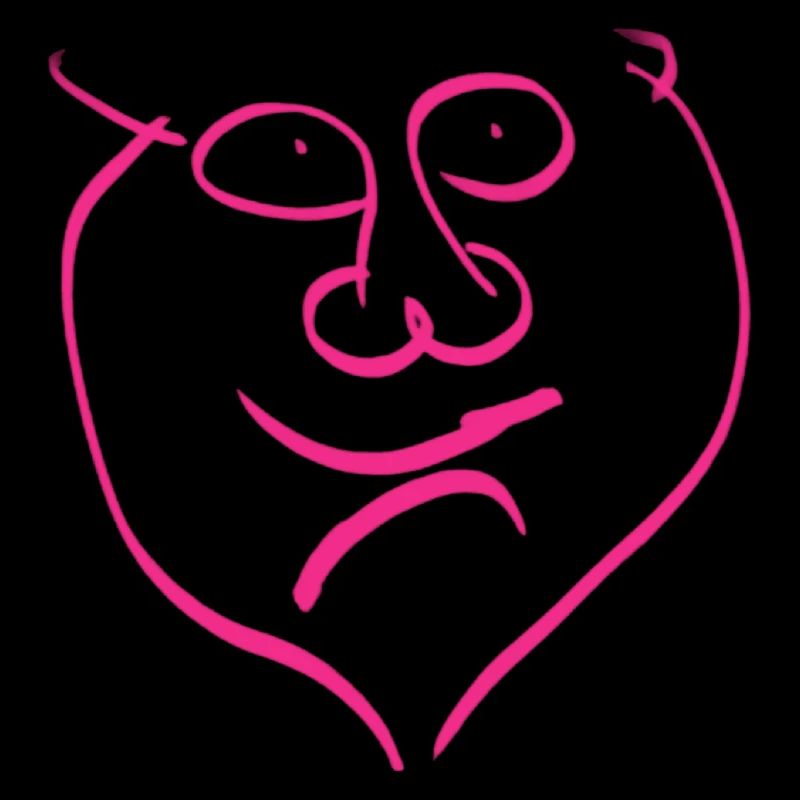 Ambivalence abstraite sous la forme d’un visage