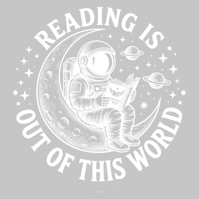 Astronaut reads book - Reading is nice