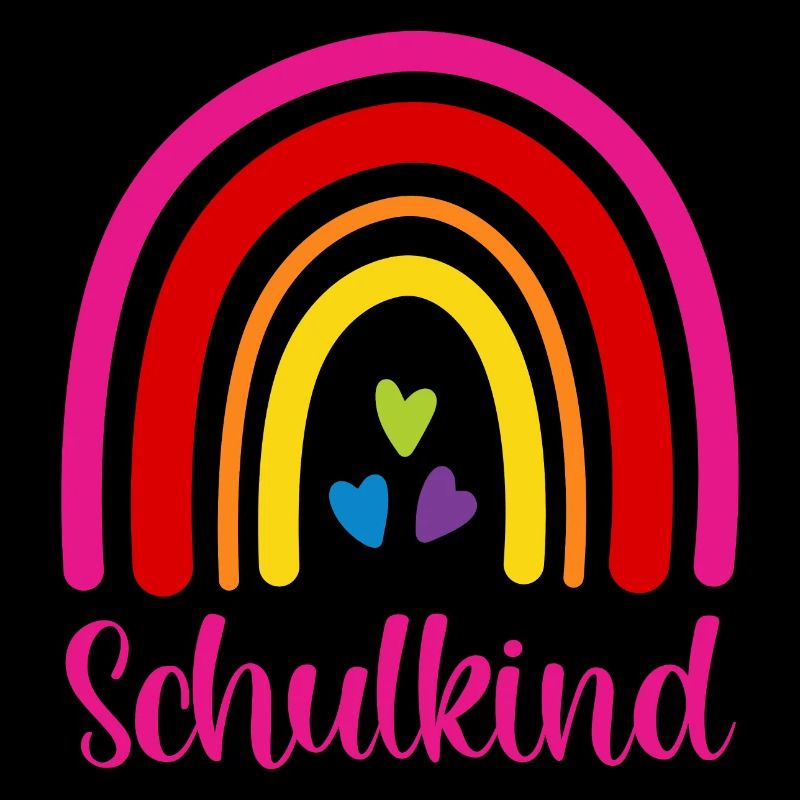 Schulkind Regenbogen Schulanfang Einschulung 2026