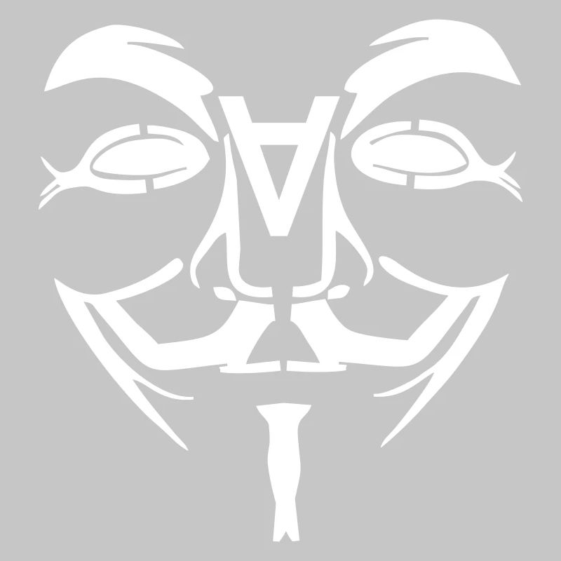 Visage de conception anonyme avec un