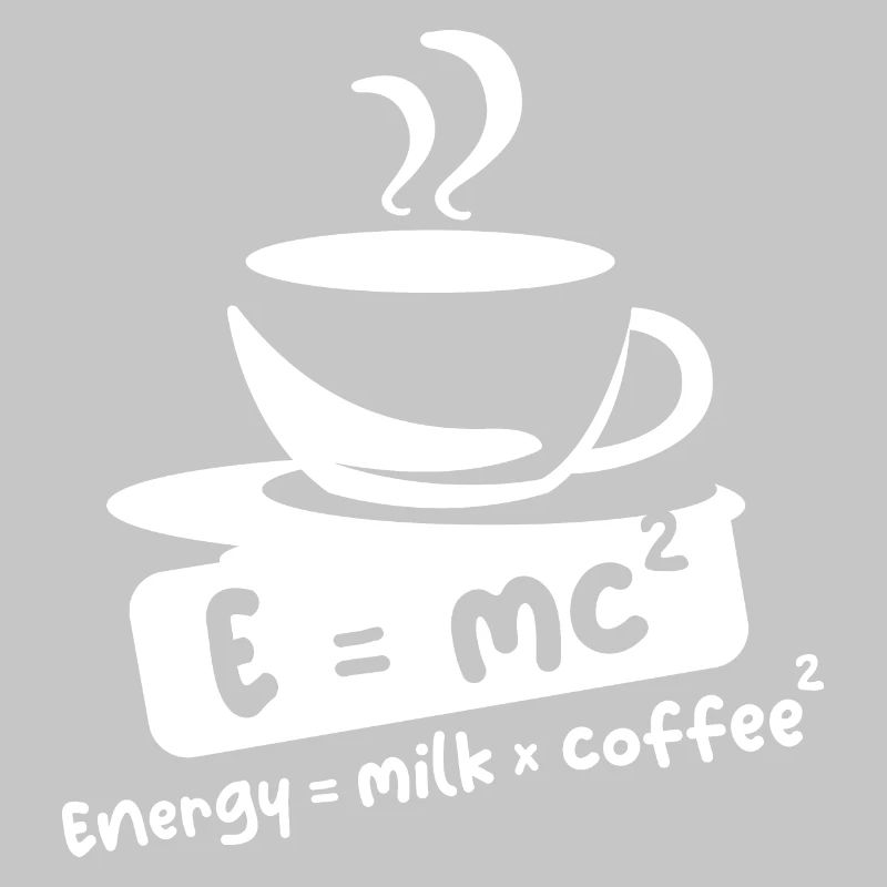 E = mc2 café dictons drôles Einstein Cafe symbole
