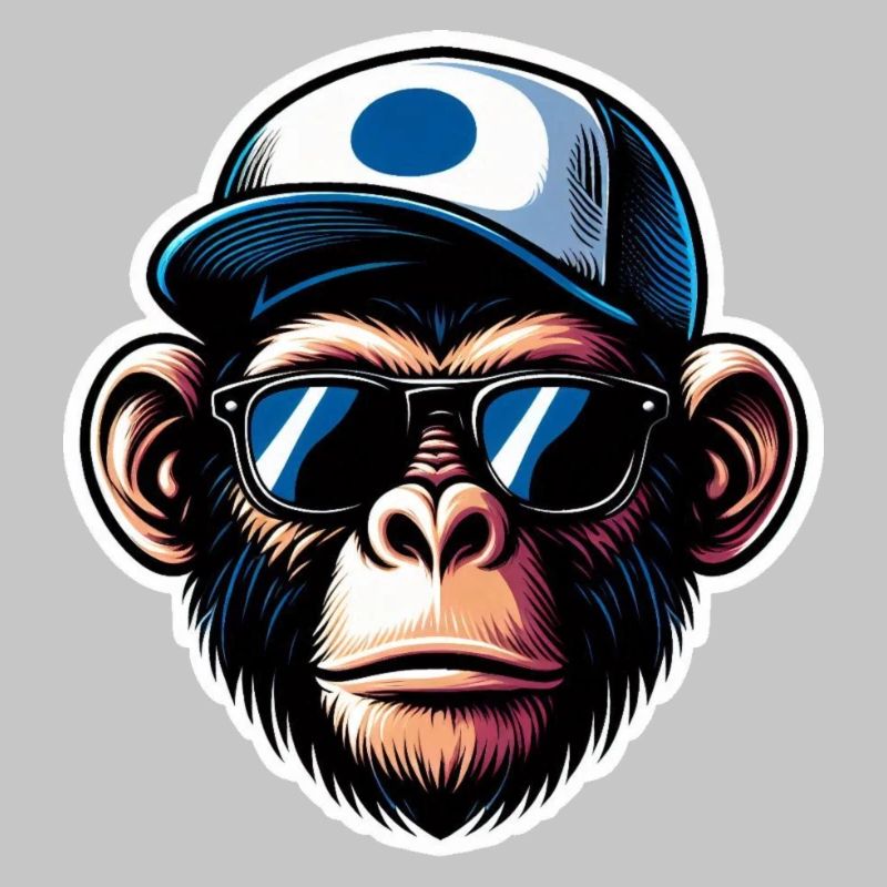 Monkey Glasses Cap