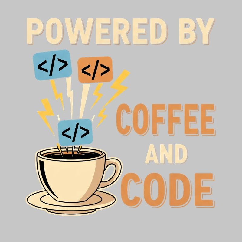 Programmer Coffee Motif Design