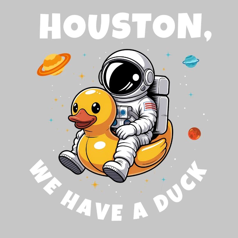 Canard astronaute dans l’espace