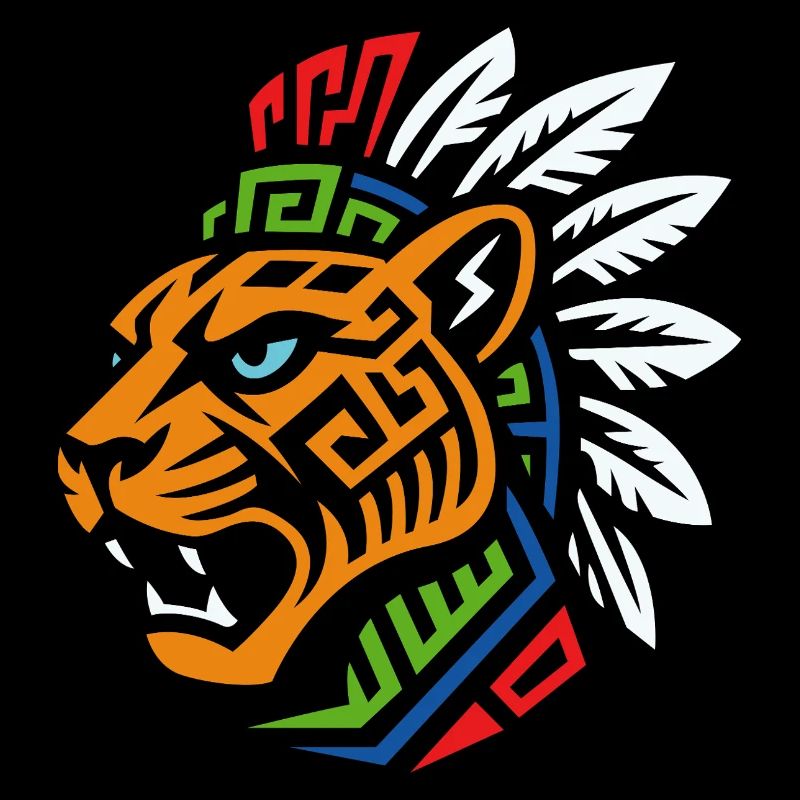 Tribal Tiger – Powerful ethnic design