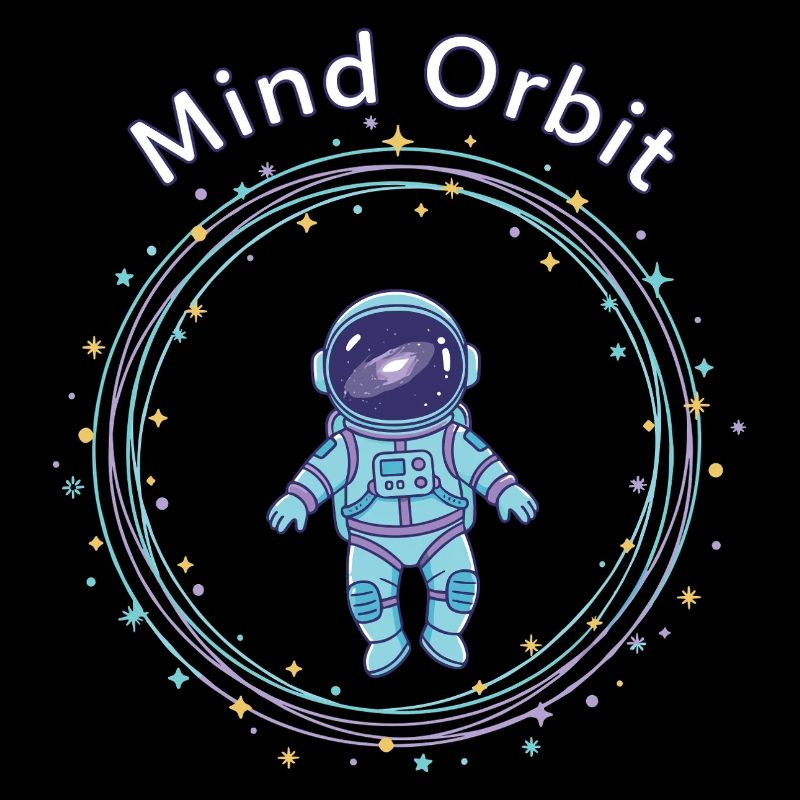 Astronaute en orbite de pensée