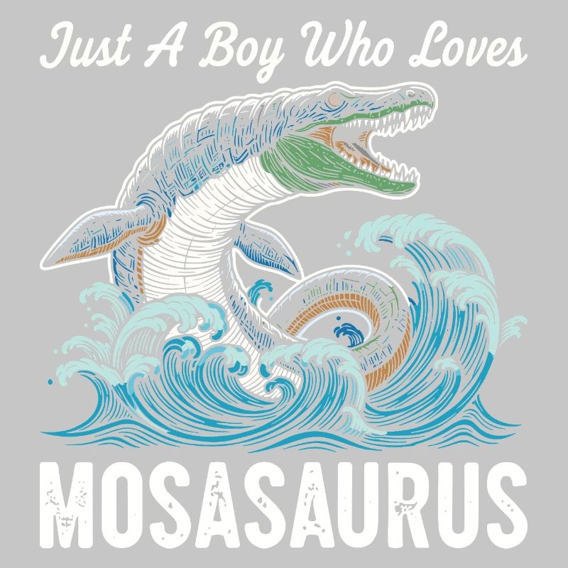 Nur ein Junge, der Mosasaurus liebt
