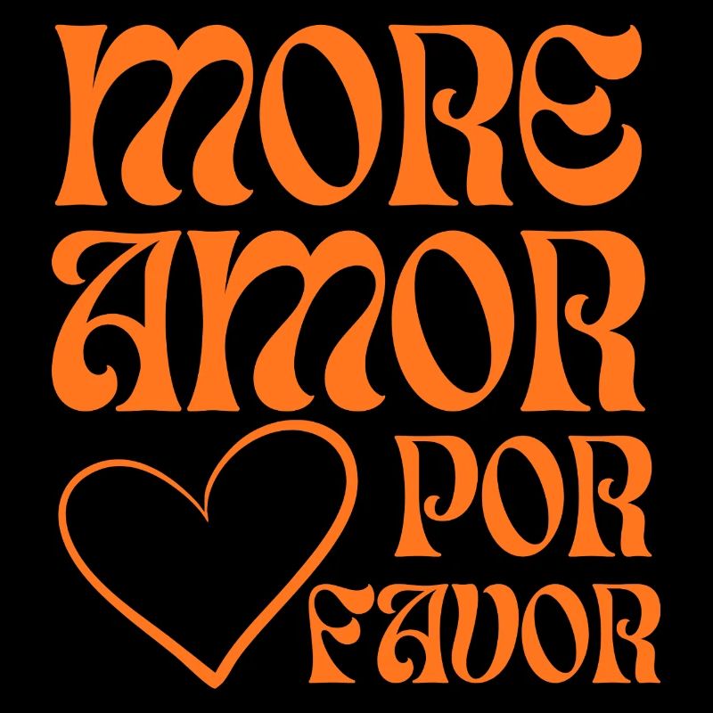 Plus d’amour en orange rétro