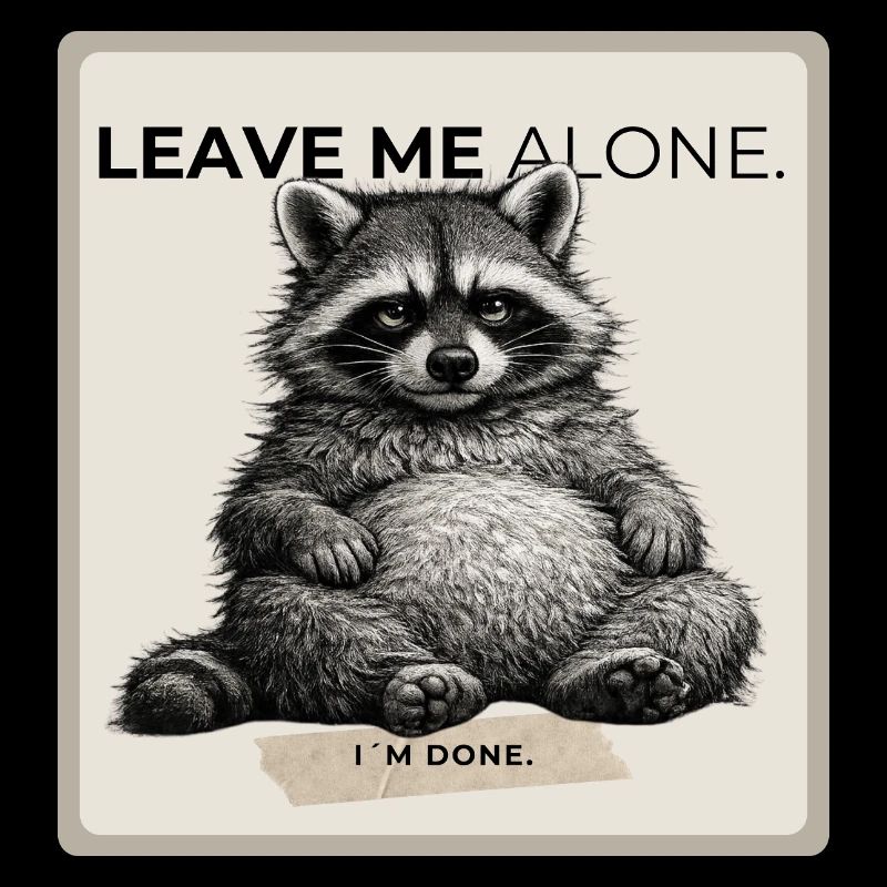 Leave Me Alone Raccoon Meme