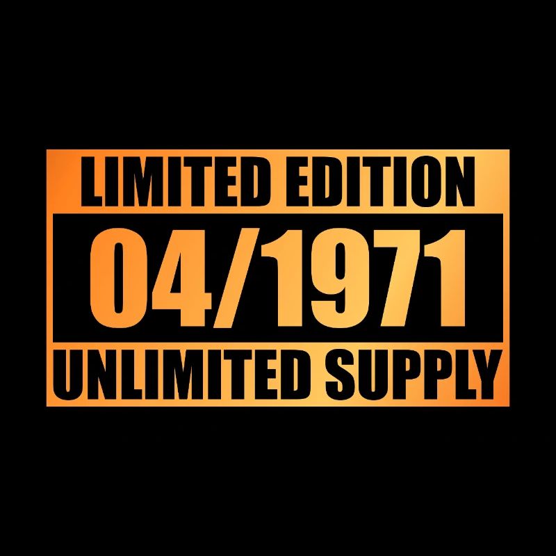 55th Birthday Limited Edition - ꝏ Supply 04/1971