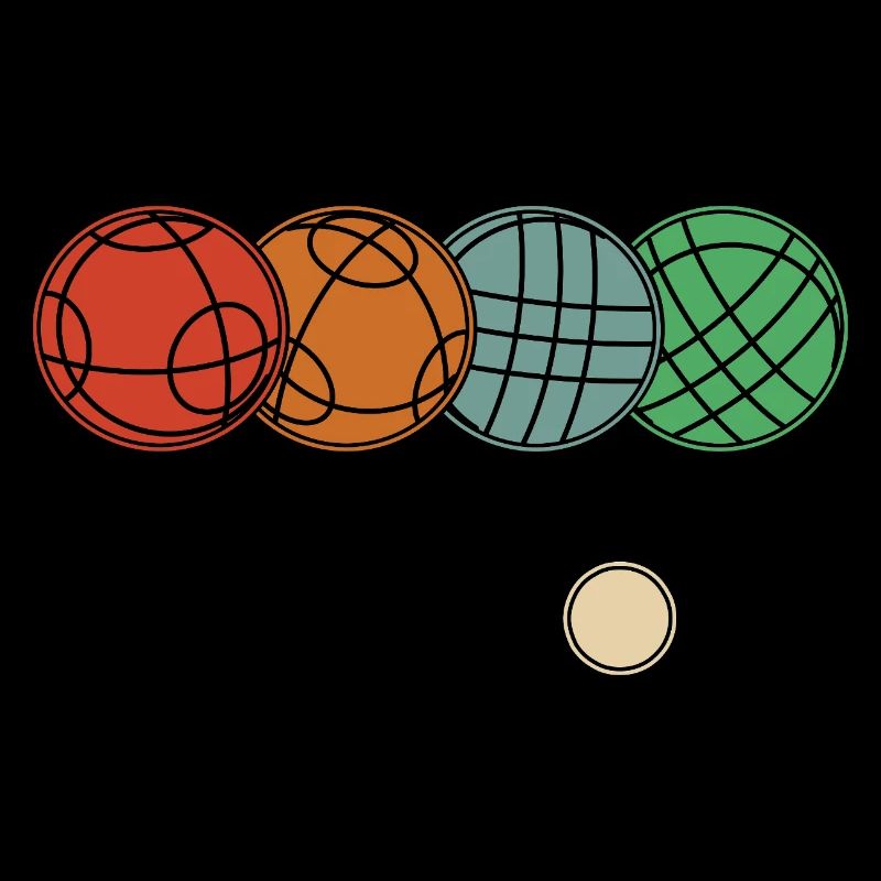 Boules de boccia et de pétanque graphiques