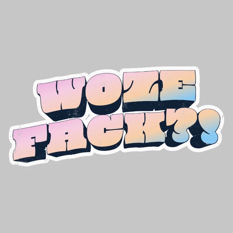Wow Face Pastel Graffiti Style