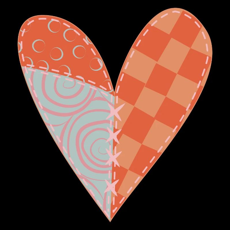 Coeur Patchwork N°5
