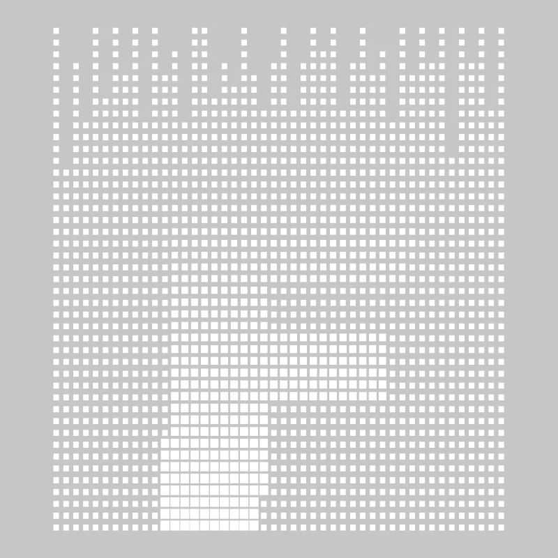 Abstract Letter F Geometric Pattern