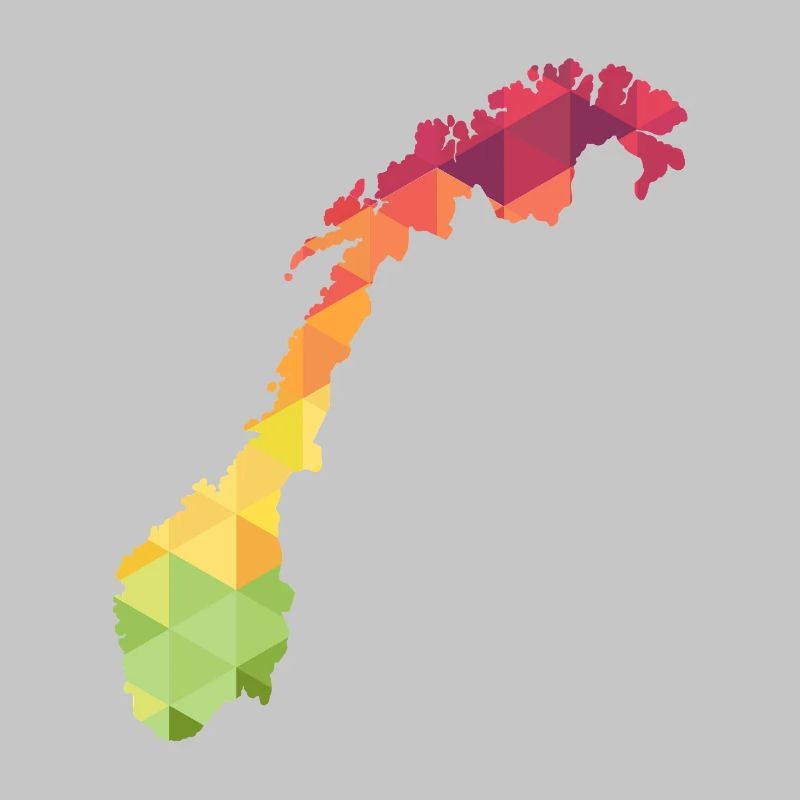 Norway - Norge - Norway - abstract - map