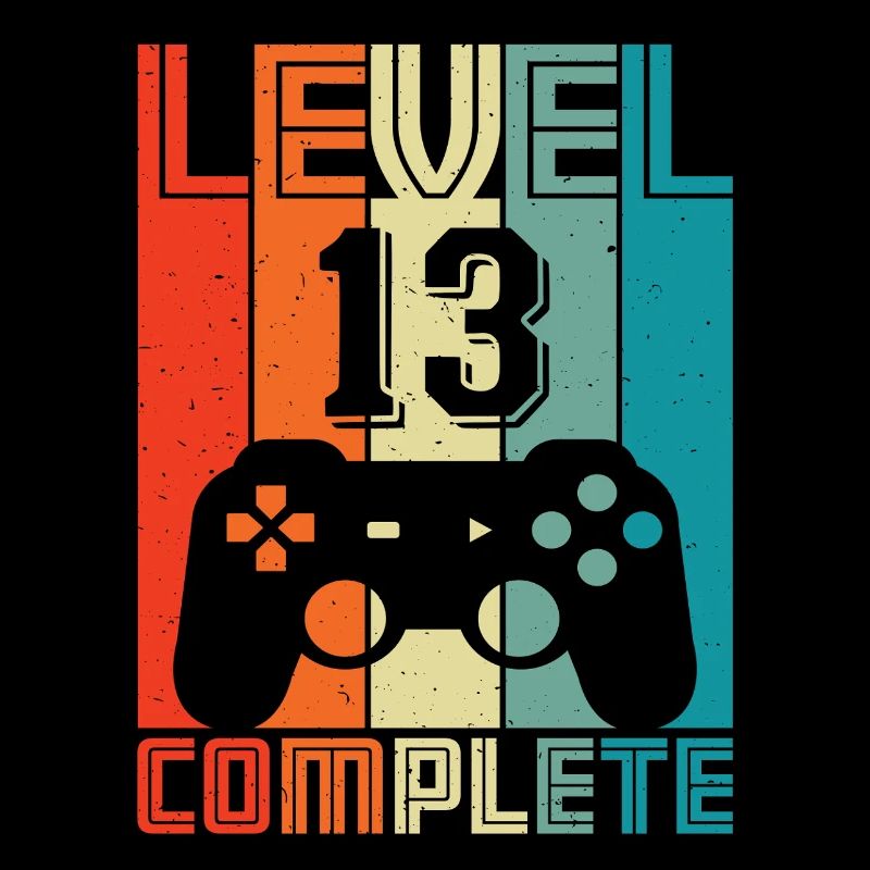 13th Birthday Gamer – 13 Years Level 13 Complete
