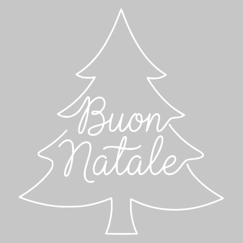 Conception du sapin de Noël Buon Natale
