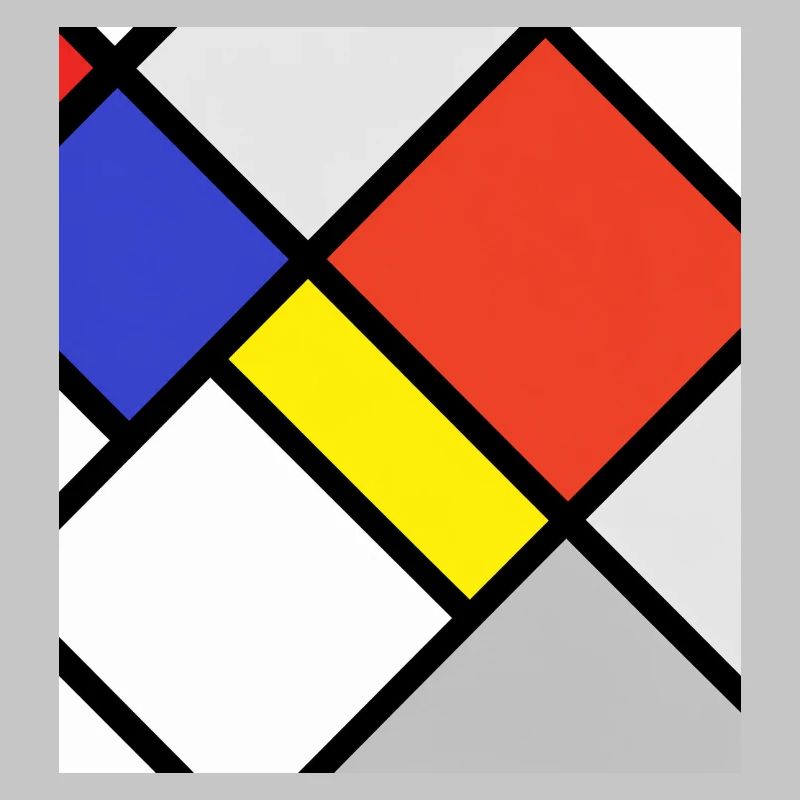 Plans géométriques de Mondrian