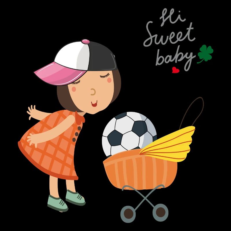 Kleines Mädchen mit Fußball