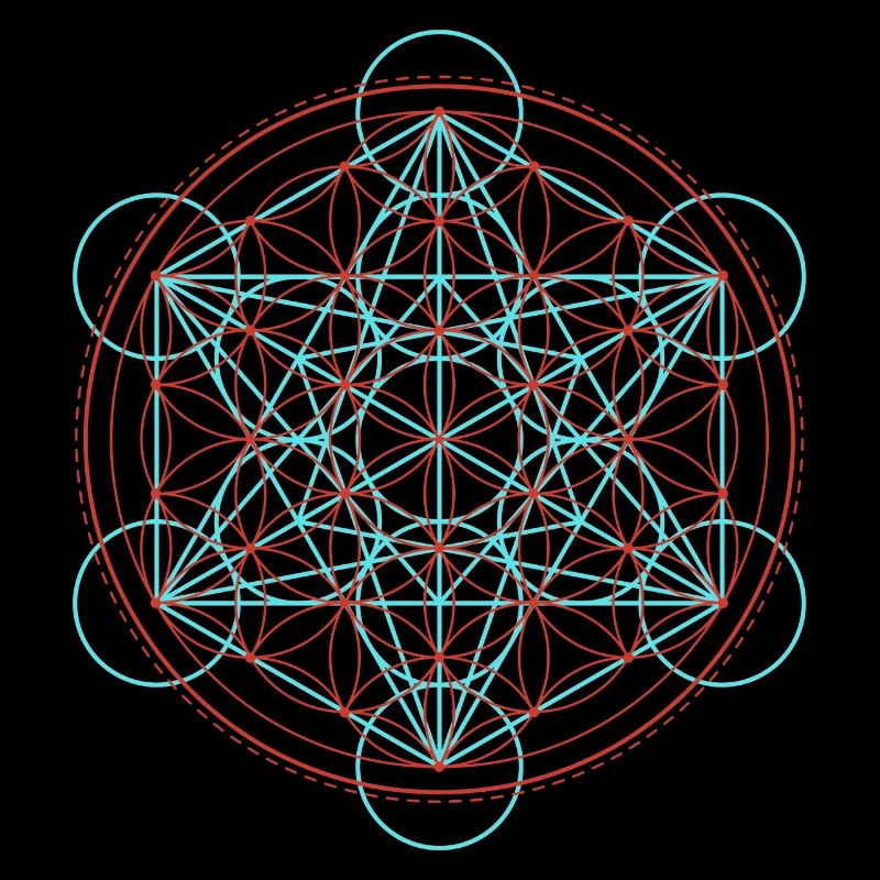 Lebendige Blume des Lebens Geometrie