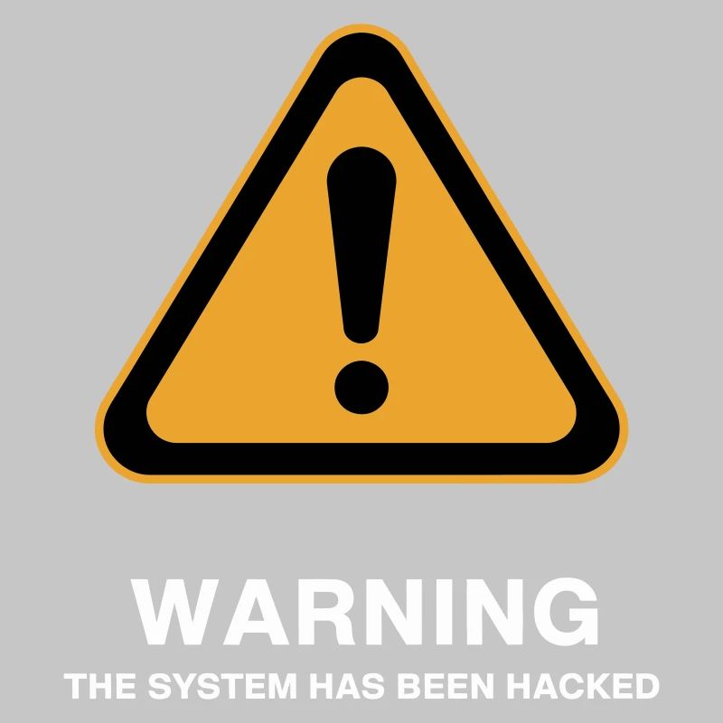 Hacked System Warning Icon