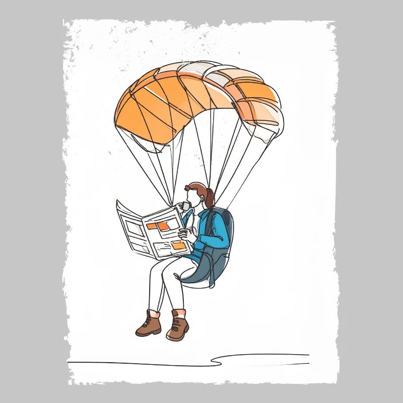 Airborne Reader Illustration