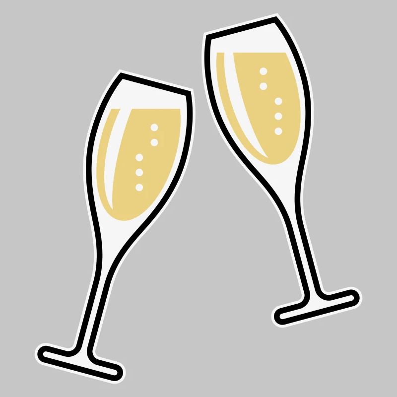 2 Sektgläser (Sekt / Oval / Zu / 3C)