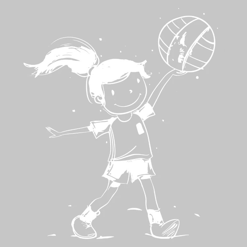 Ragazza giocatrice di pallavolo