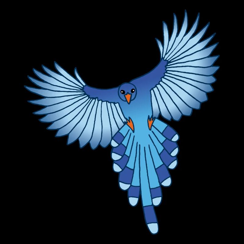 Der Flug des blauen Vogels