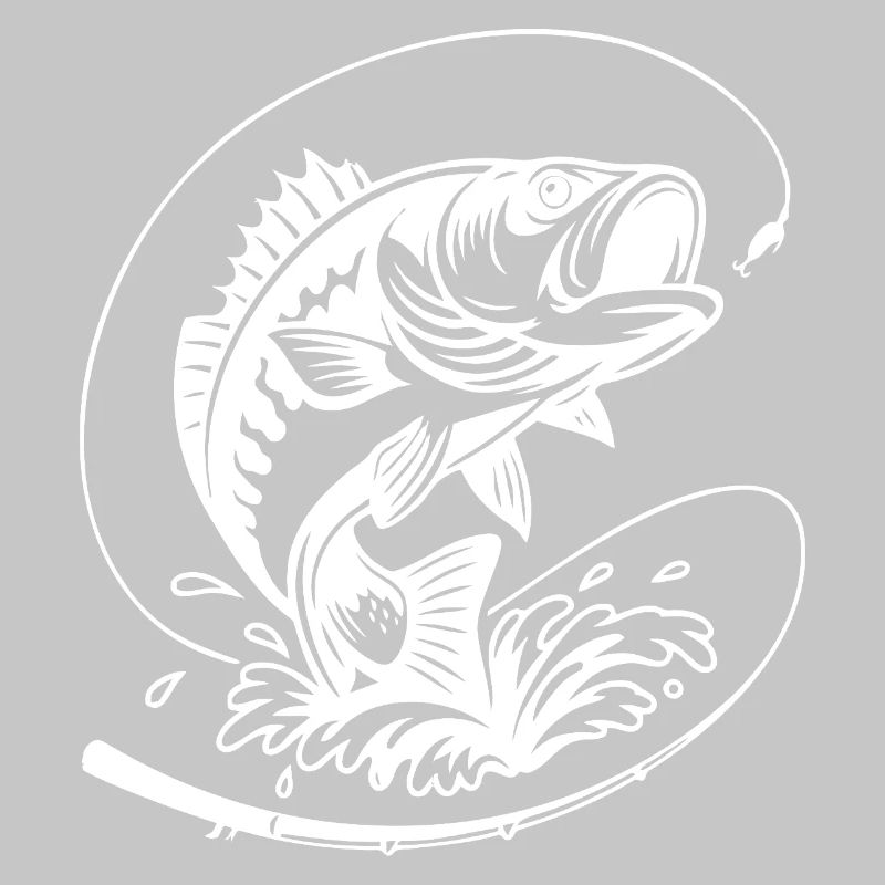 Dynamische Barschfisch-Illustration