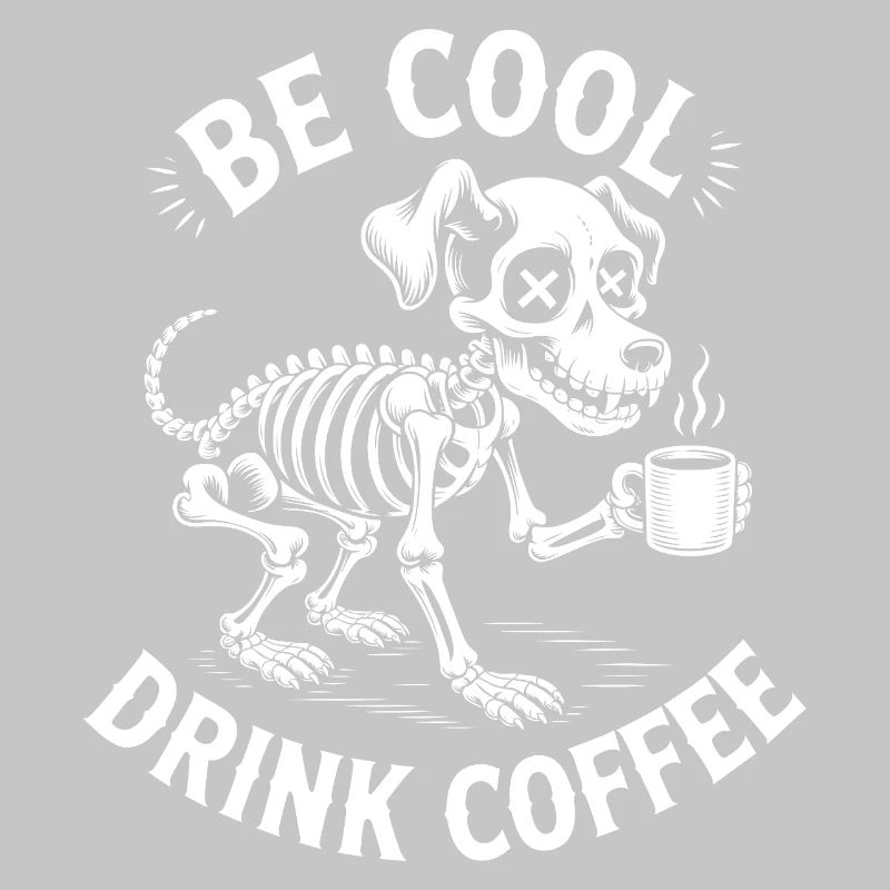 Be Cool Coffee Skeleton Pup