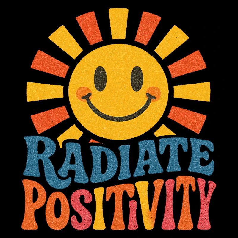 Sunburst rayonne de positivité