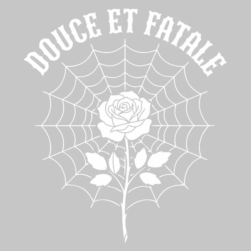 Rose au centre du Web araignée