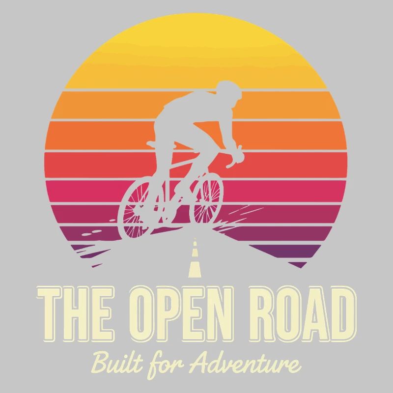 Aventure Cycliste sur la Route Ouverte Imprimé