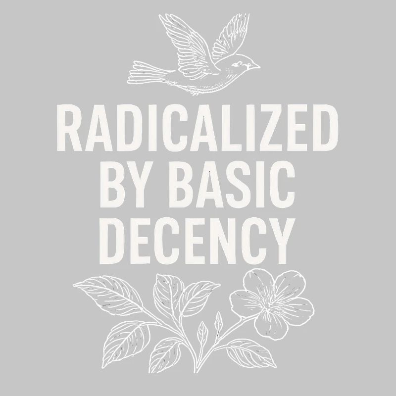 Radicalisé par une chemise de déclaration de décence basique