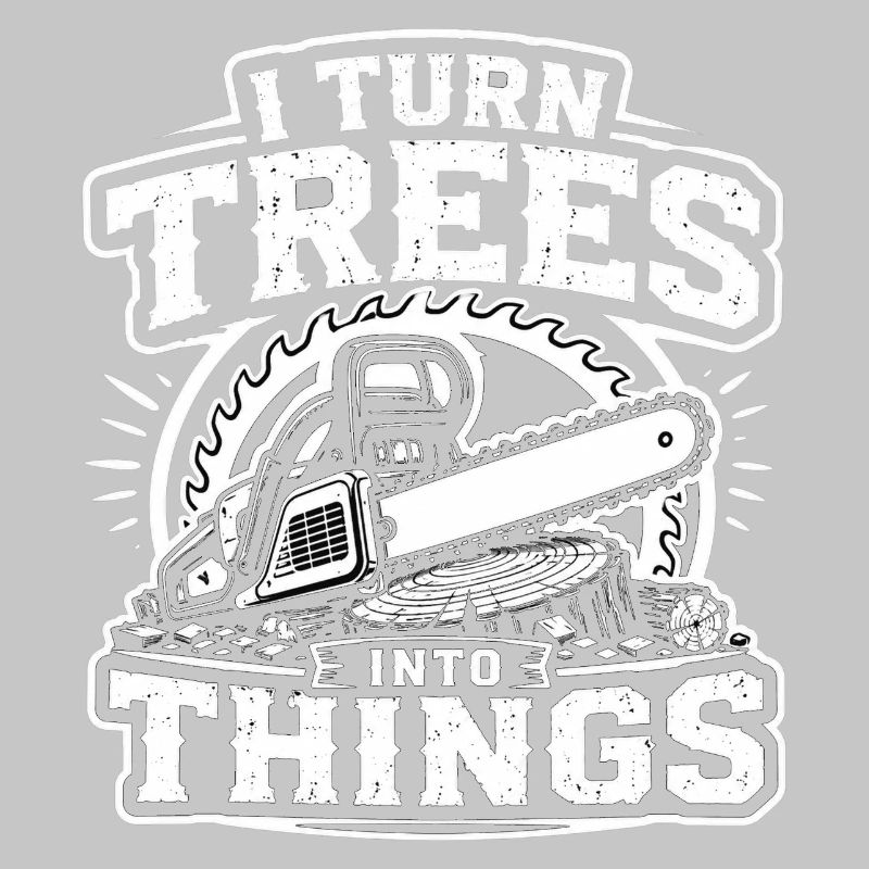 Je transforme les arbres en objets de charpentier forestier bûcheron