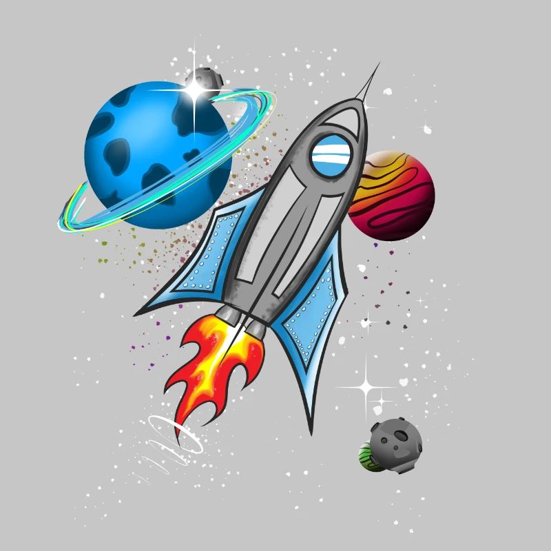 Fusée dans l’espace