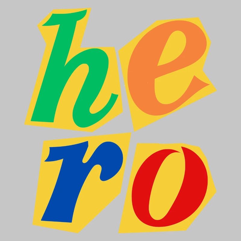 Conception de lettres majuscules Hero