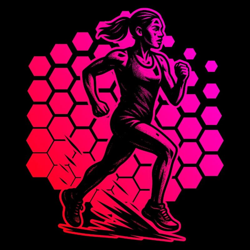 Modernes Running Artwork