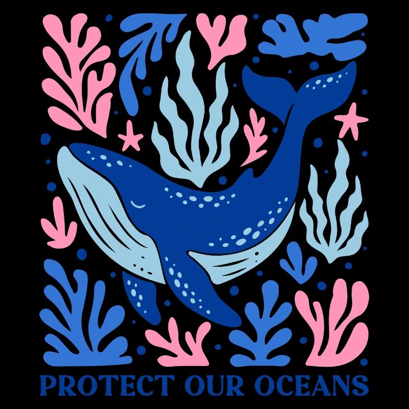 Save Oceans Boho Protect Our Oceans Whale