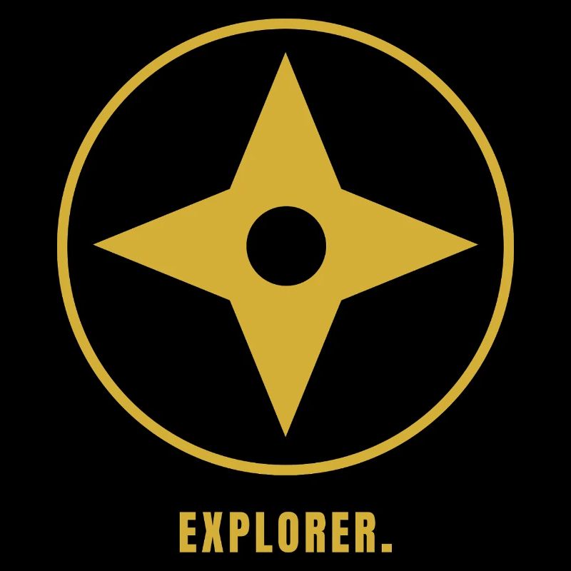 Minimalist Explorer Gold Design