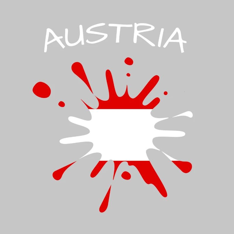 Austria Flag Paint Splash Austria Kleks