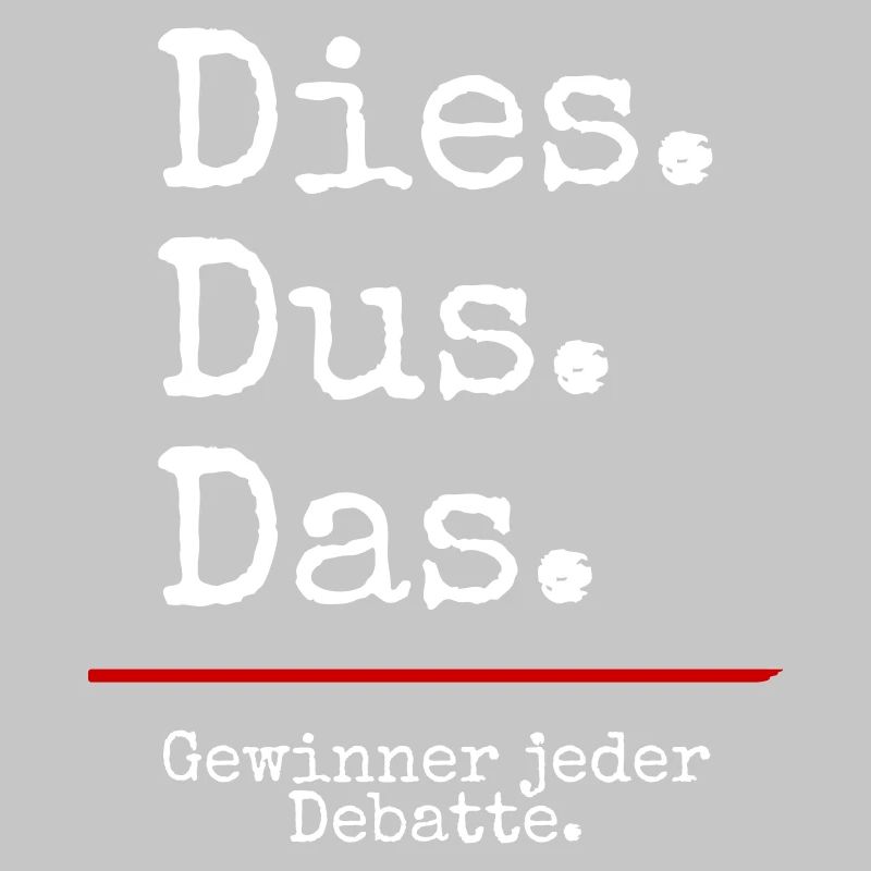 Dies Dus Das Debatte (black)