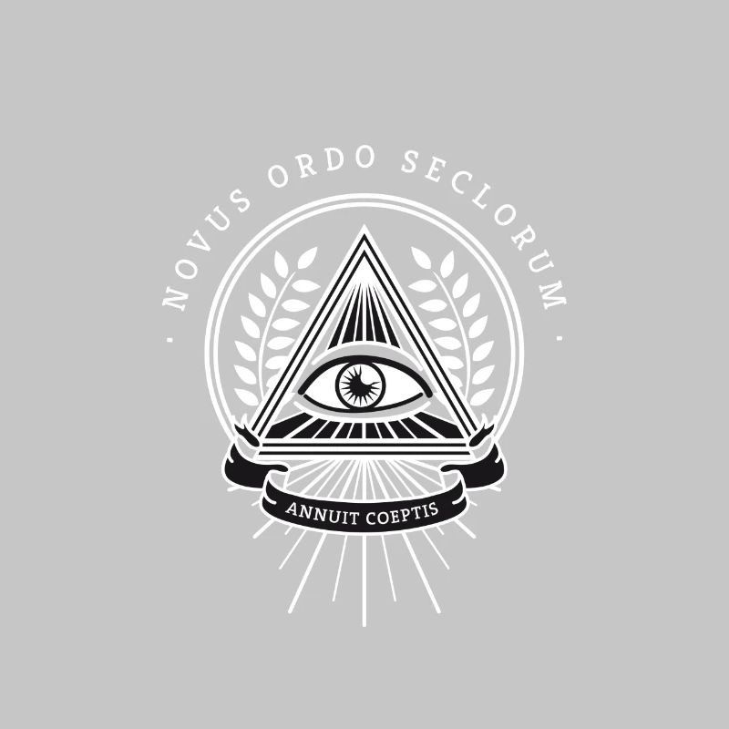 Illuminati œil omniscient pyramide de la société secrète