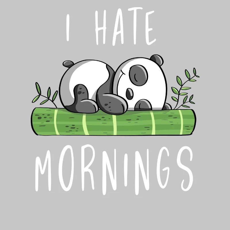 I Hate Mornings - Bamboo Panda Bear - Comic