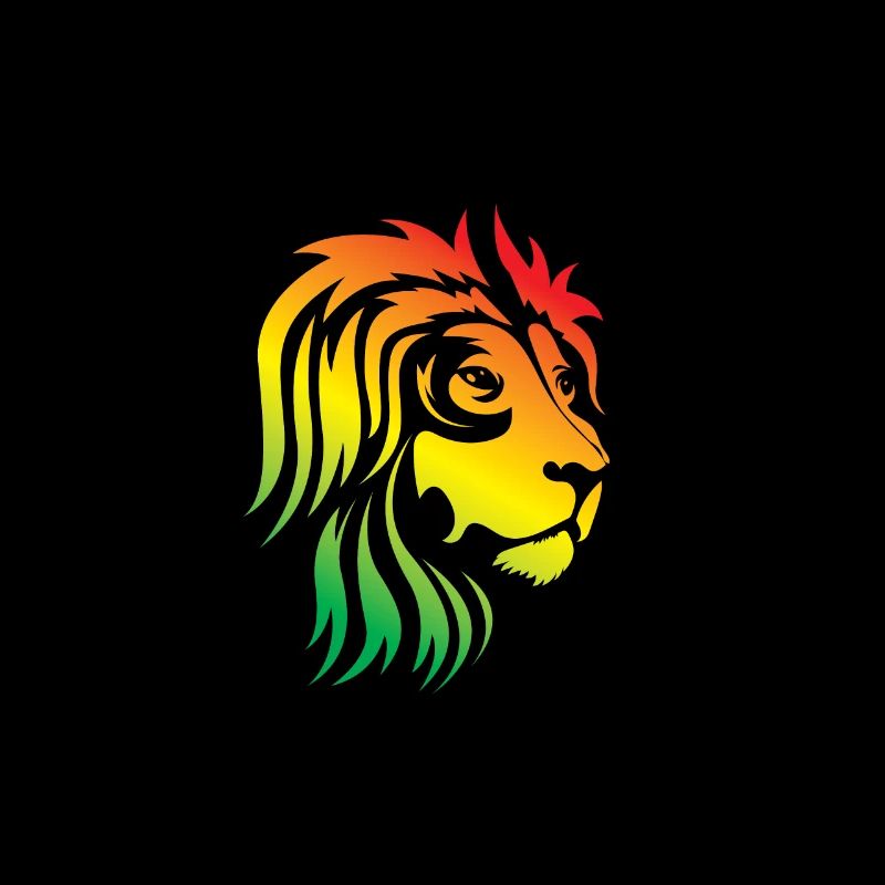 Rainbow Lion Head