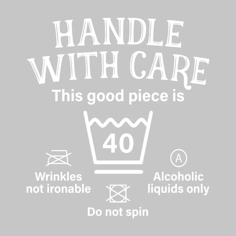 Handle With Care Vierzig Geschenk 40. Geburtstag