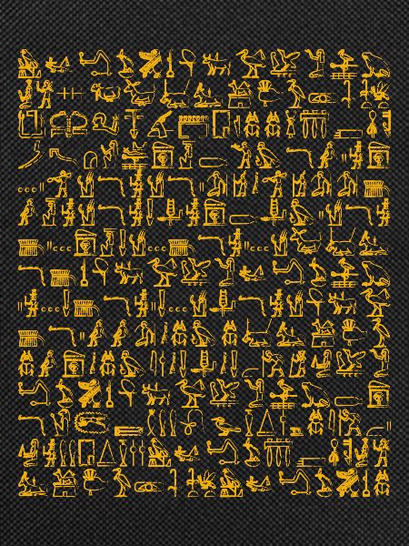 Hieroglyphics Orange