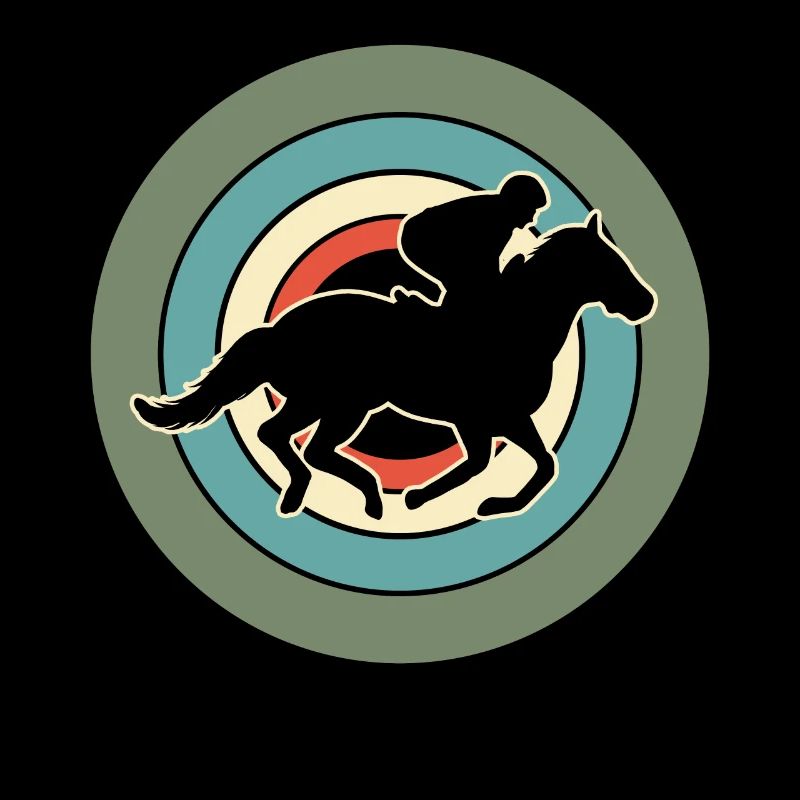 Cavalier Cavalier Equestre Rétro